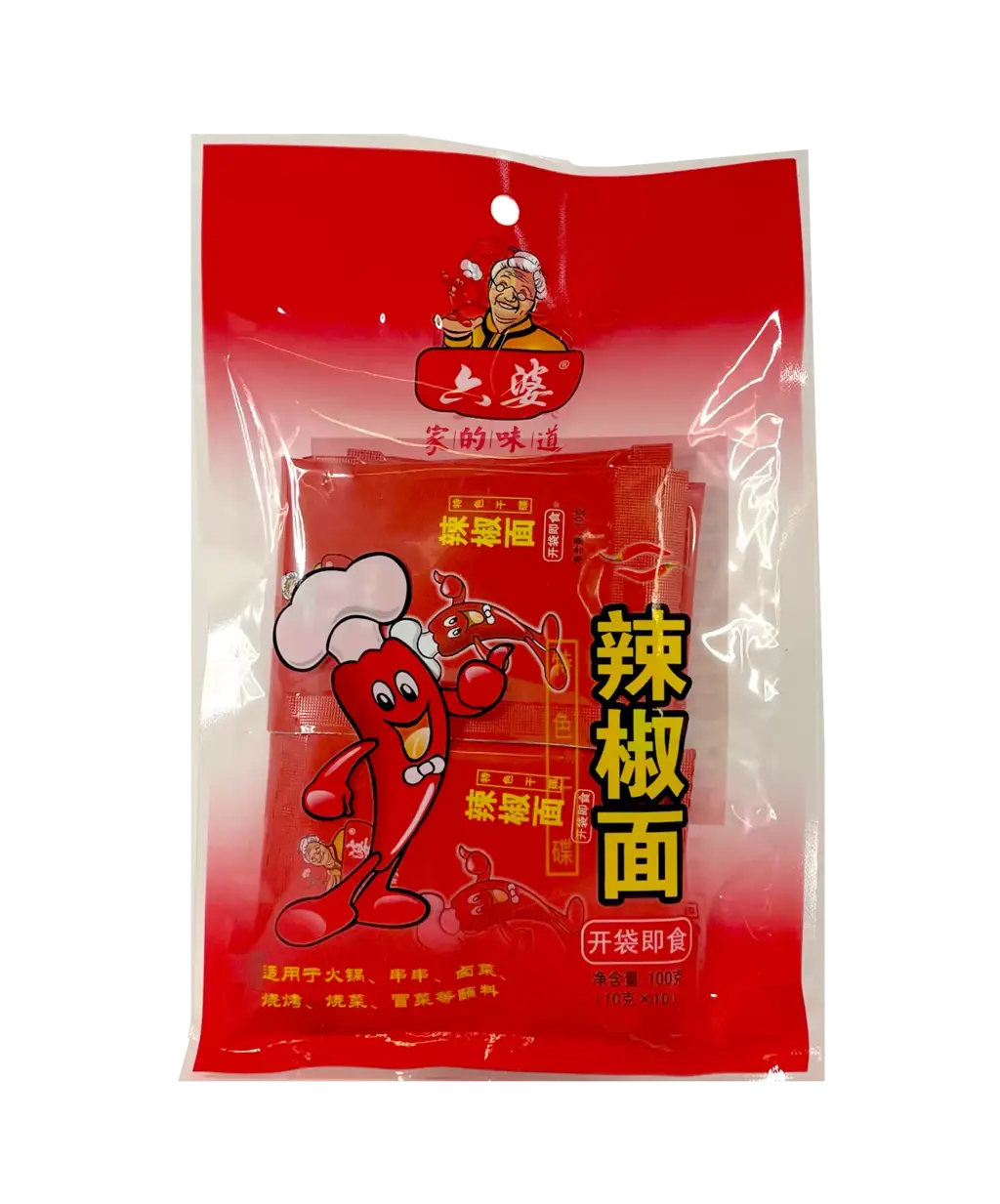 Chili Pulver 10gx10st/Förp Liu Po Kina