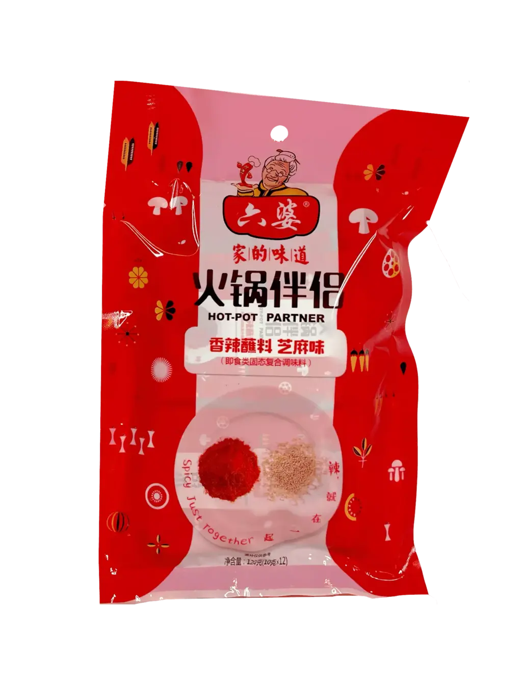 Chili Pulver Med Sesamfrö 120g Liu Po Kina