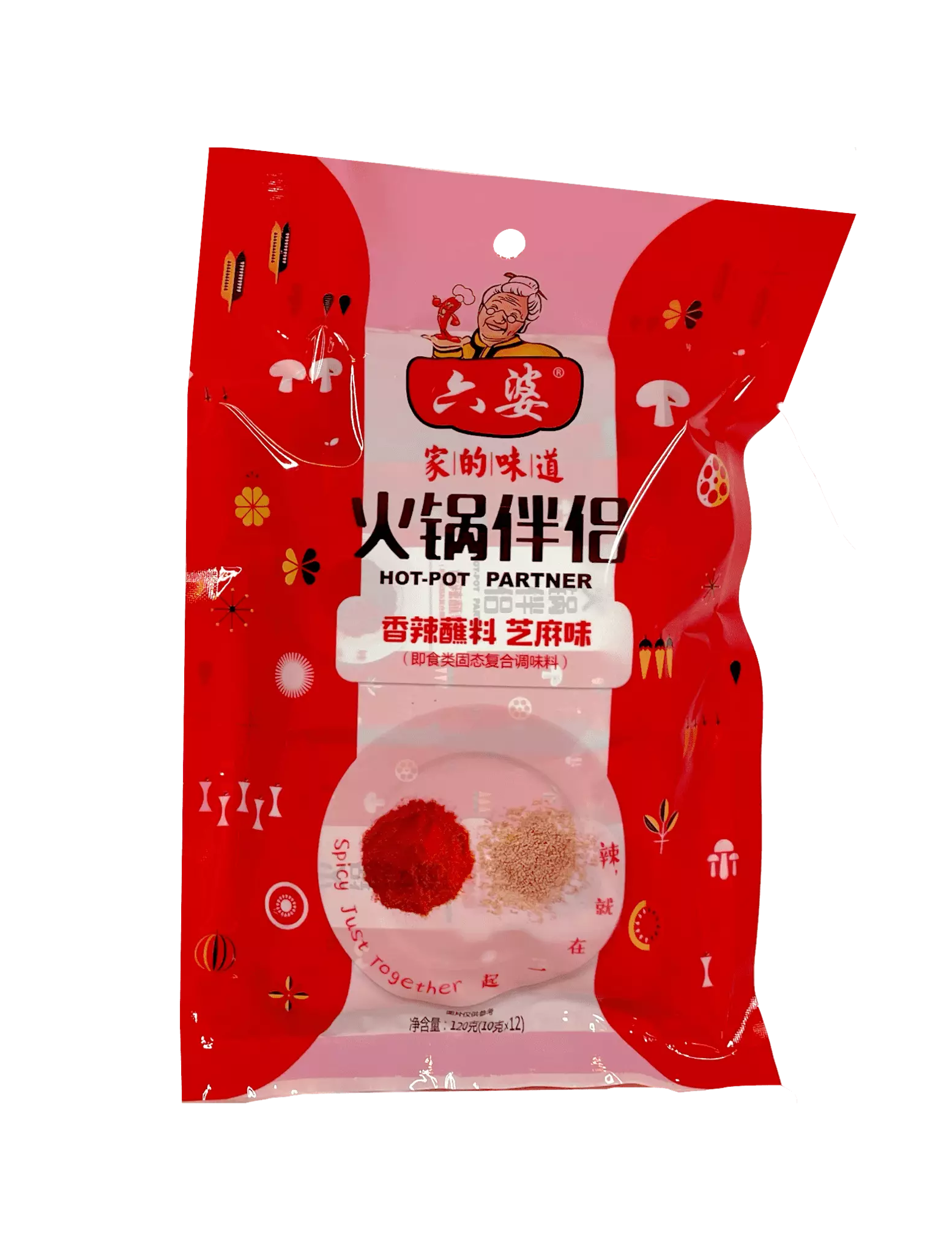 Chili Pulver Med Sesamfrö 120g Liu Po Kina