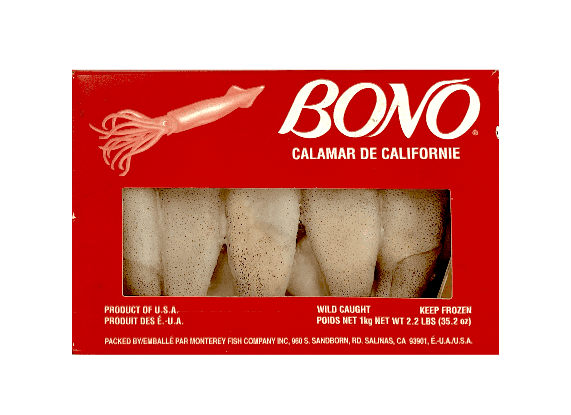 Bläckfisk California Fryst 1kg Bono USA