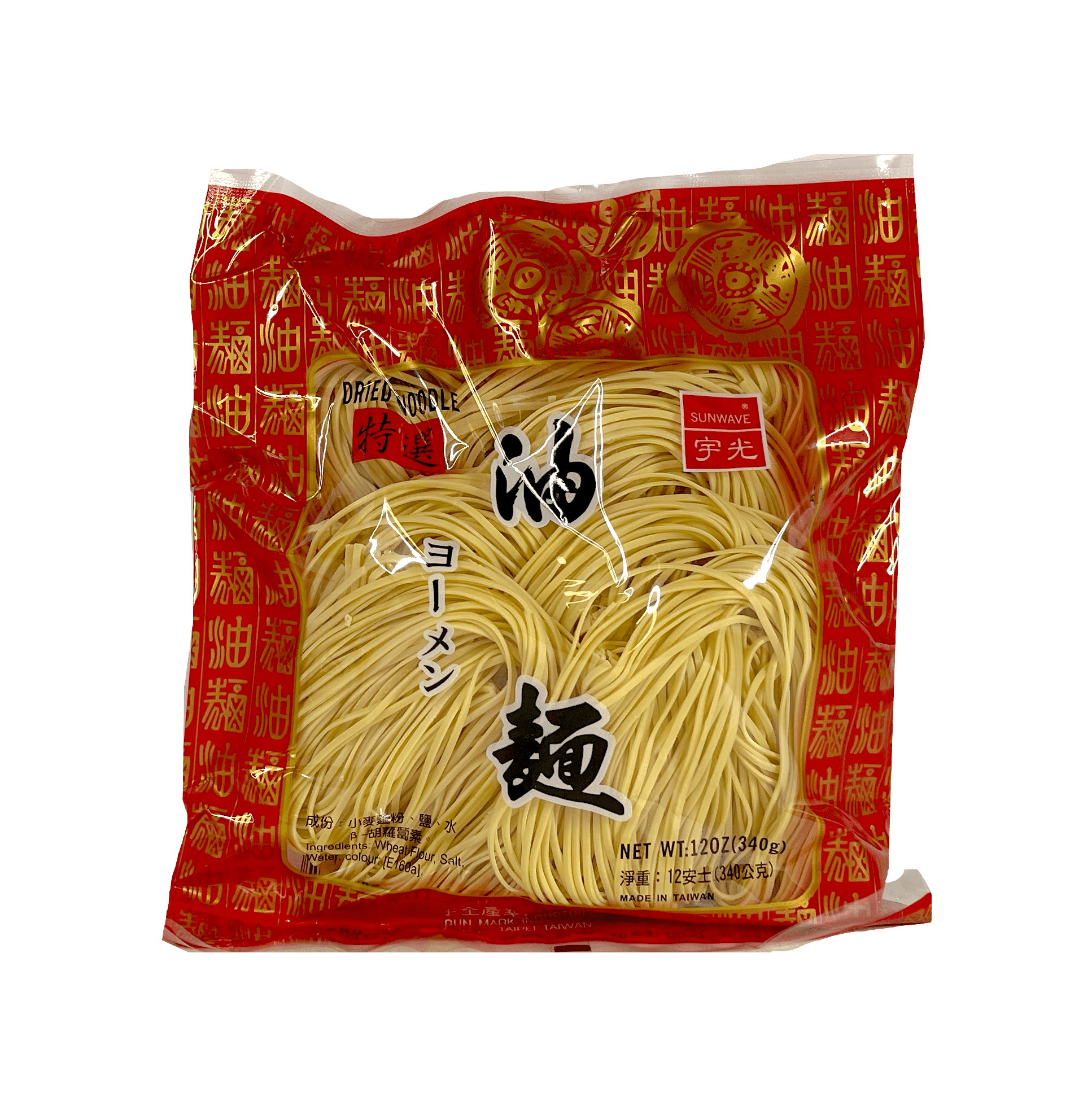Dried Noodle (Oil) 340g Sunwave Taiwan