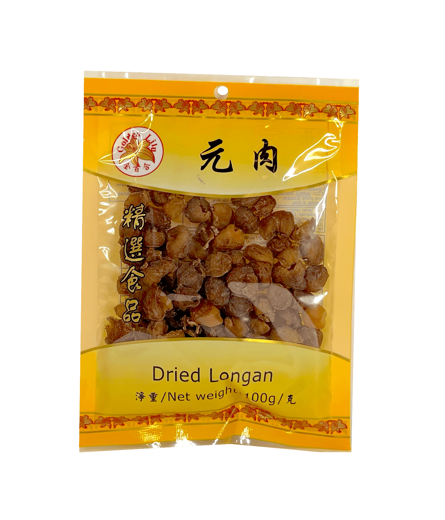 Longan Kött 100g Golden Lily Kina