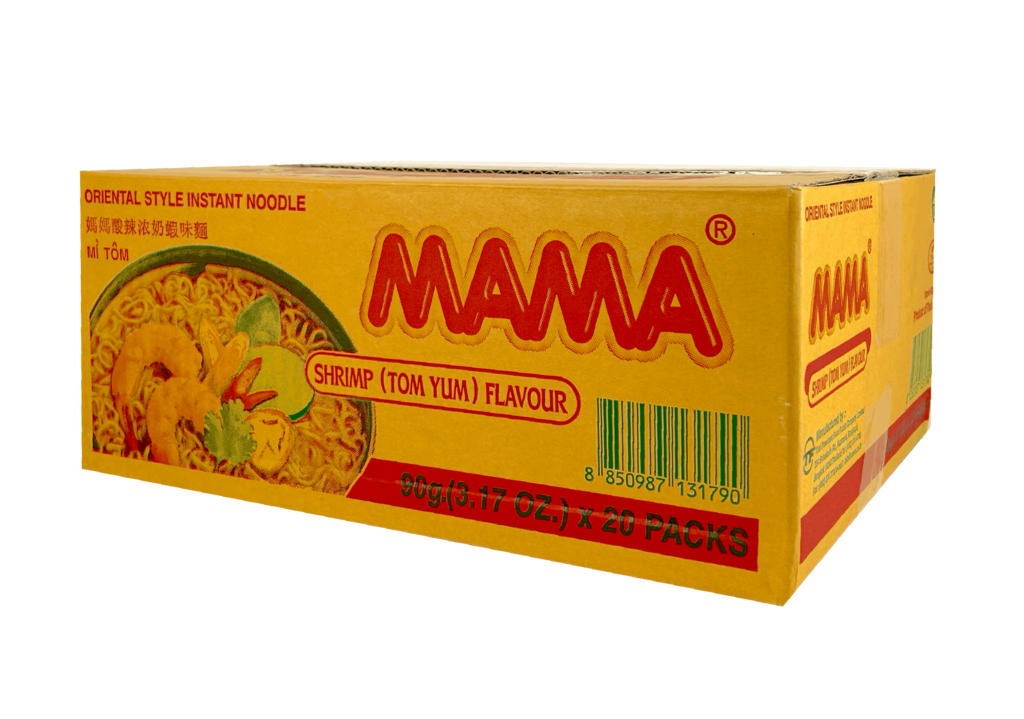 Snabbnudlar TomYum Räkbuljong 90gx20st/Låda Mama Thailand