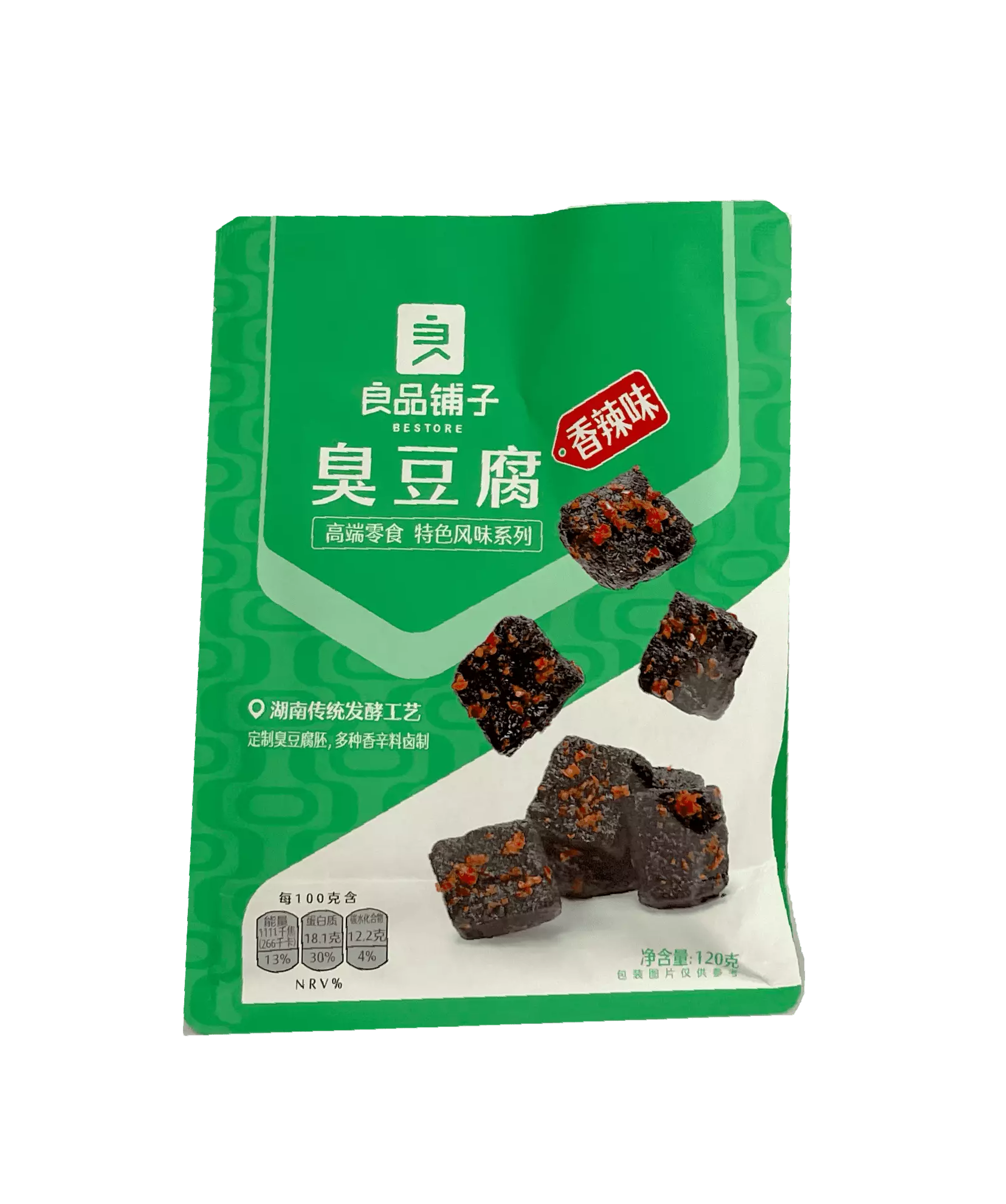 Stekt Fermenterad Tofu Stark 120g Bestore Kina