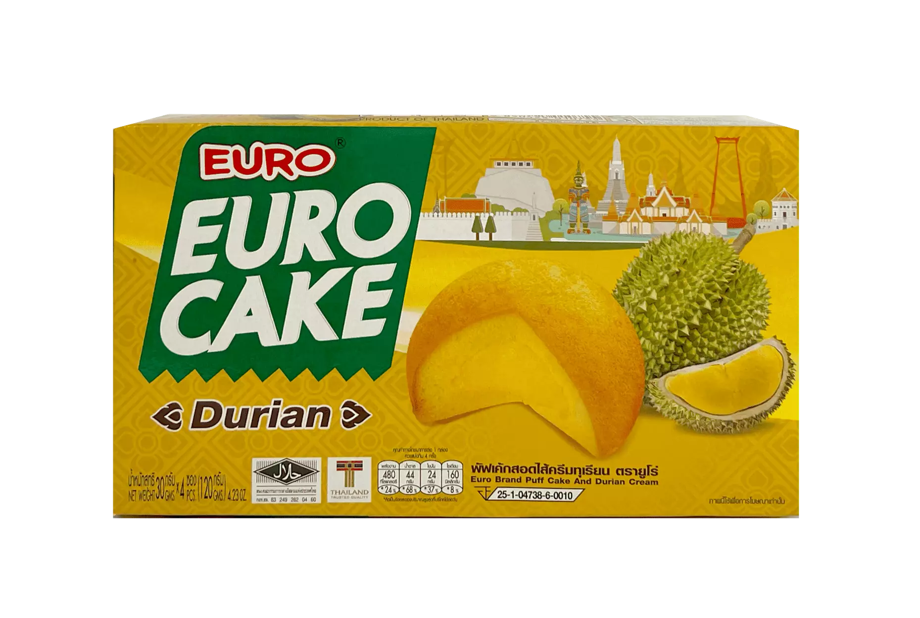 Cake With Durian Flavour 120g EURO Thailand