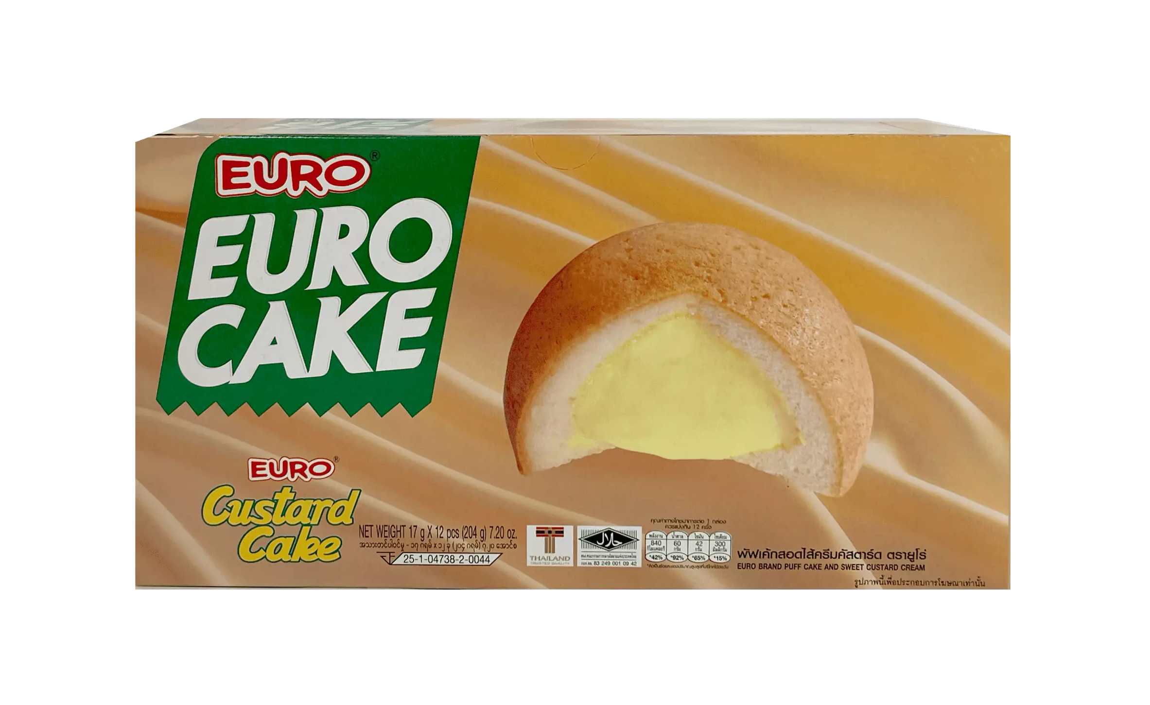 蛋糕 卡仕达风味 204g EURO 泰国