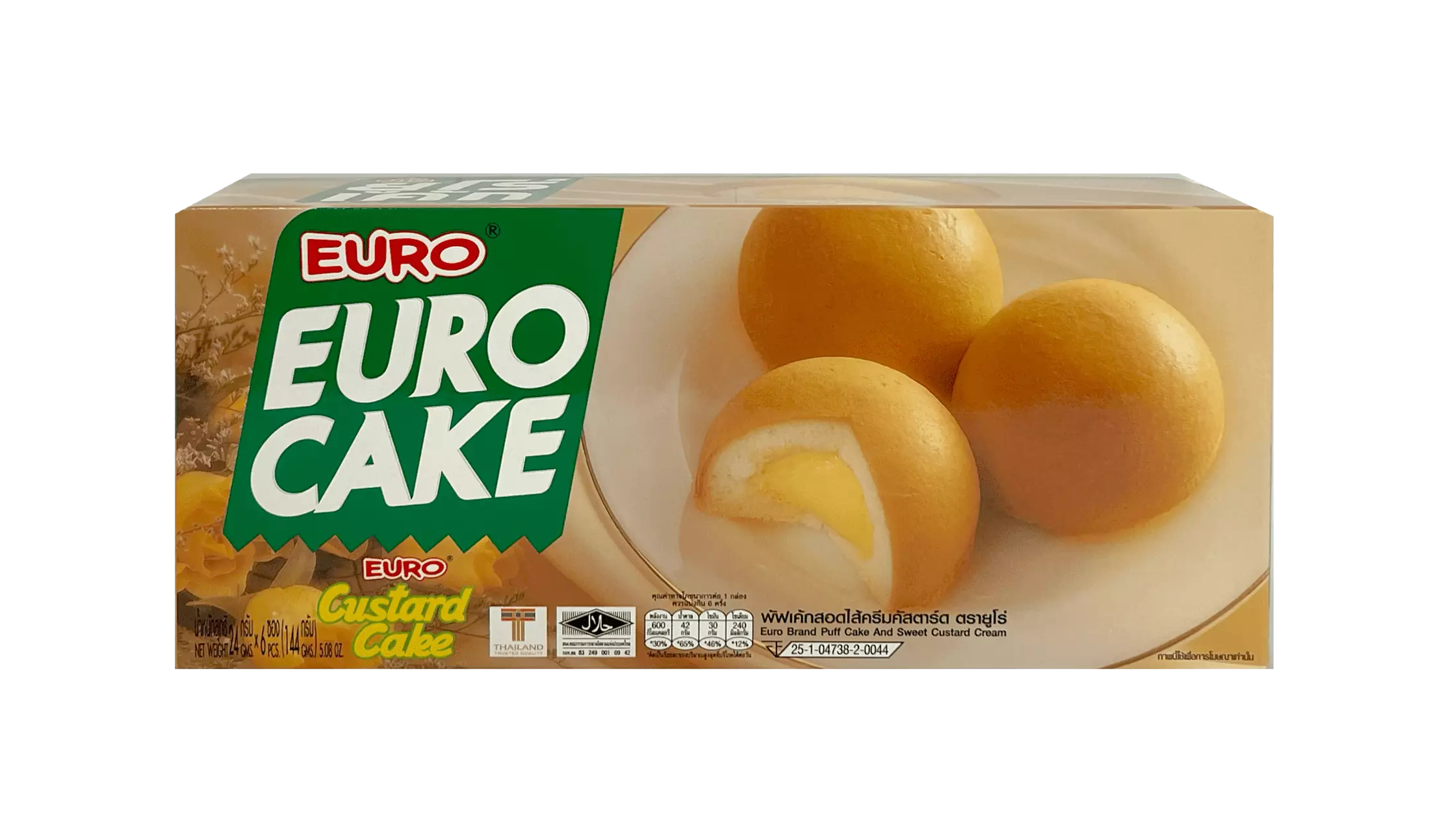 蛋糕 卡仕达风味 144g EURO 泰国