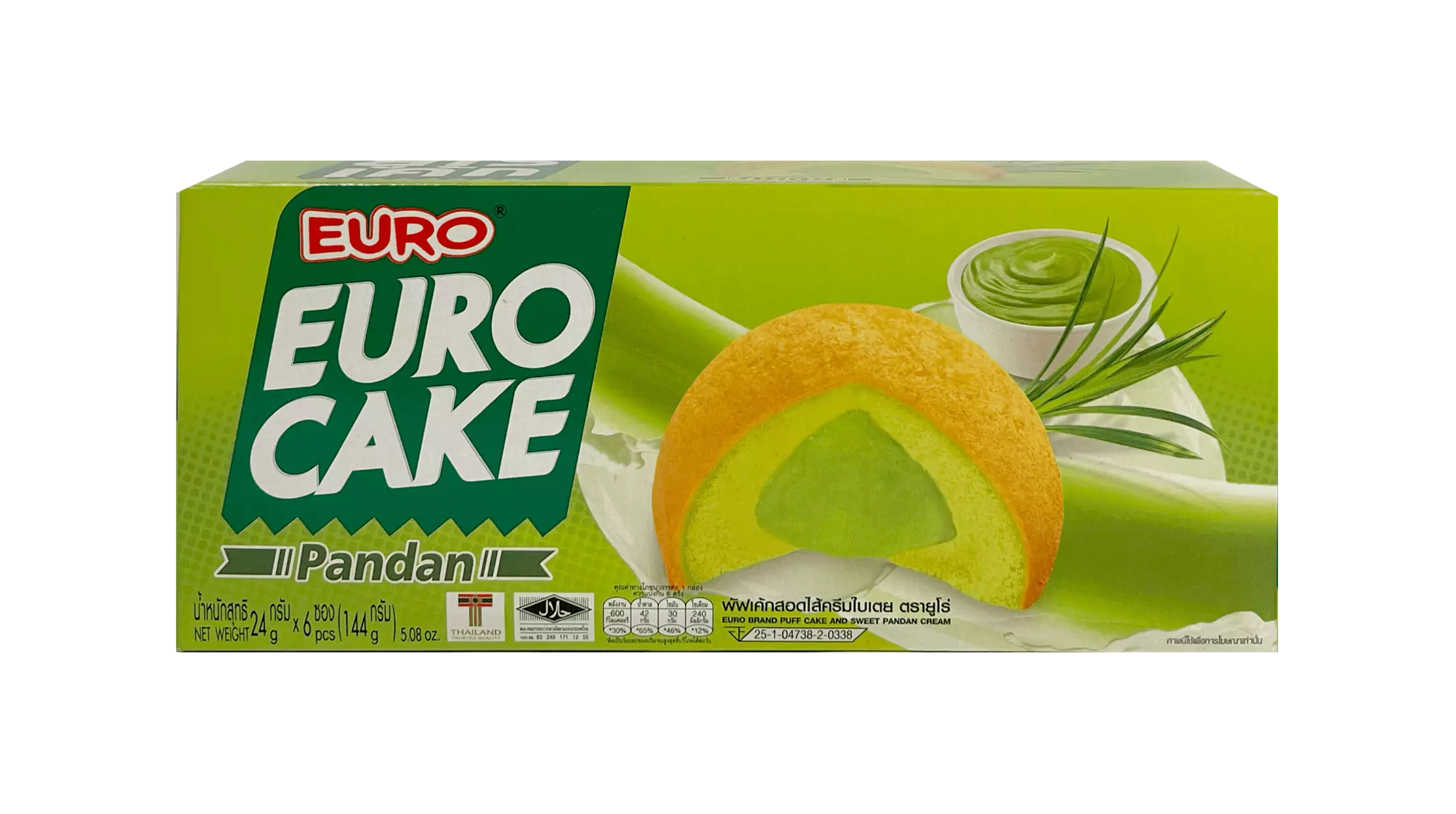 Cake With Pandan Flavour 144g EURO Thailand