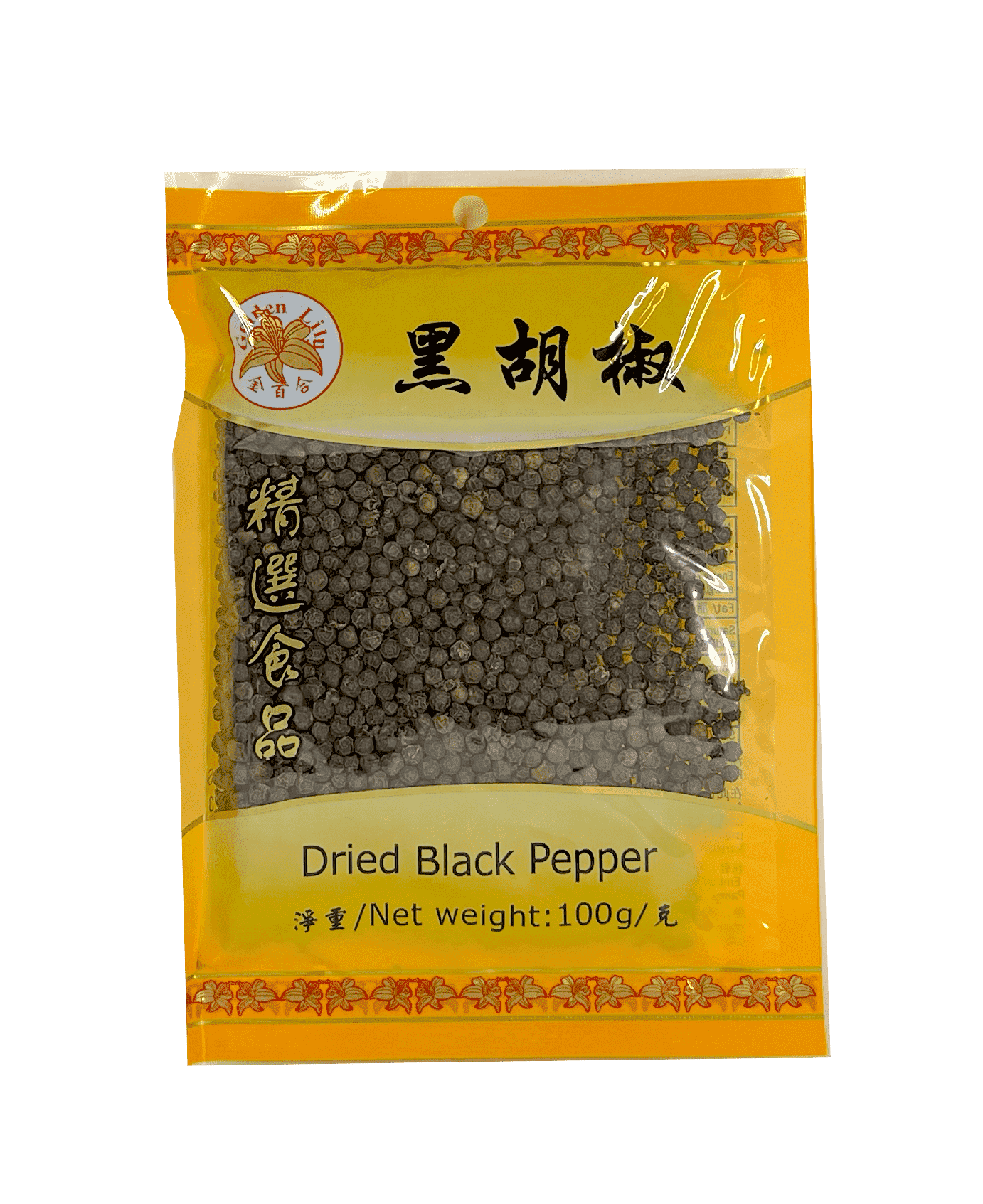 Black Pepper Hole 100g Golden Lily China