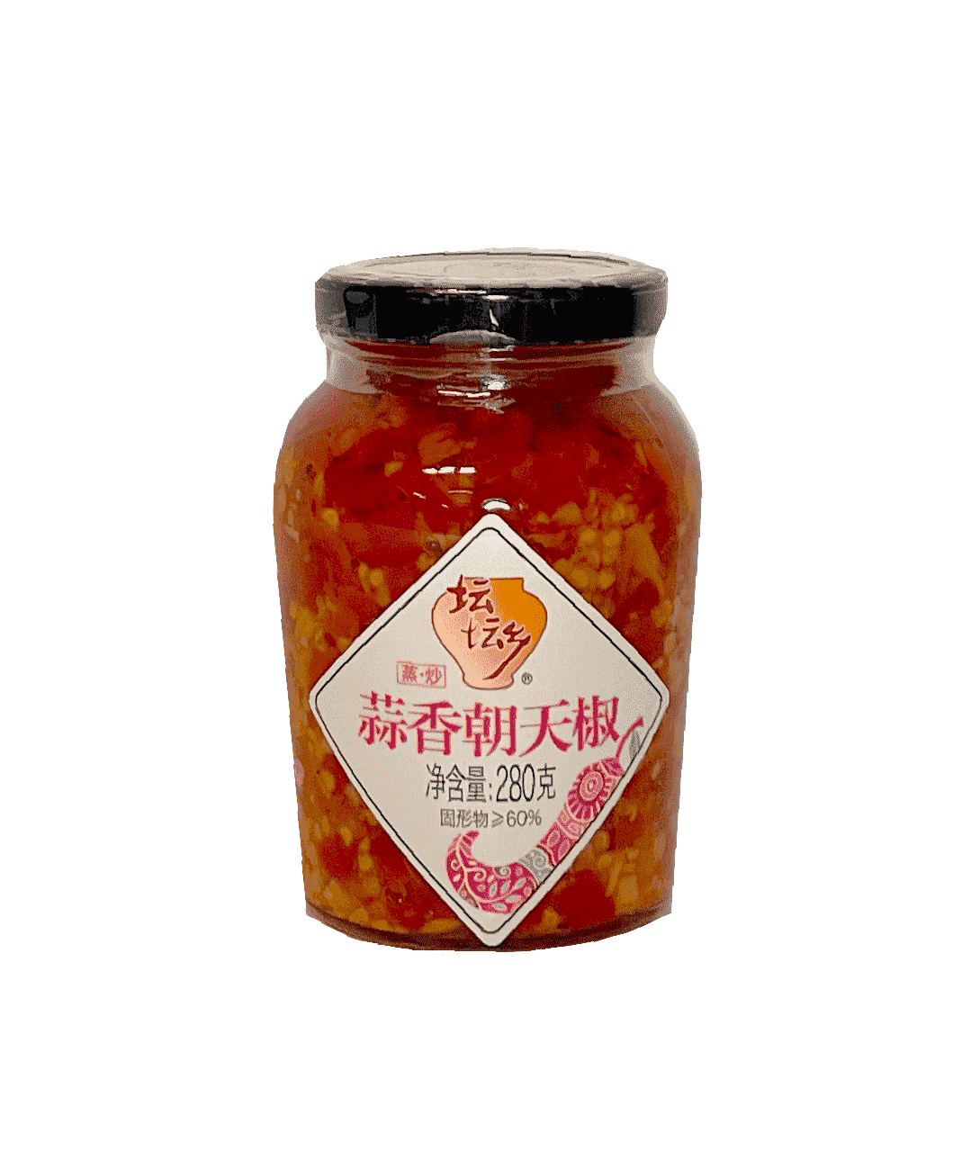 Hackad Chili (Duo Jiao) Med Vitlök 280g - Tantanxiang Kina