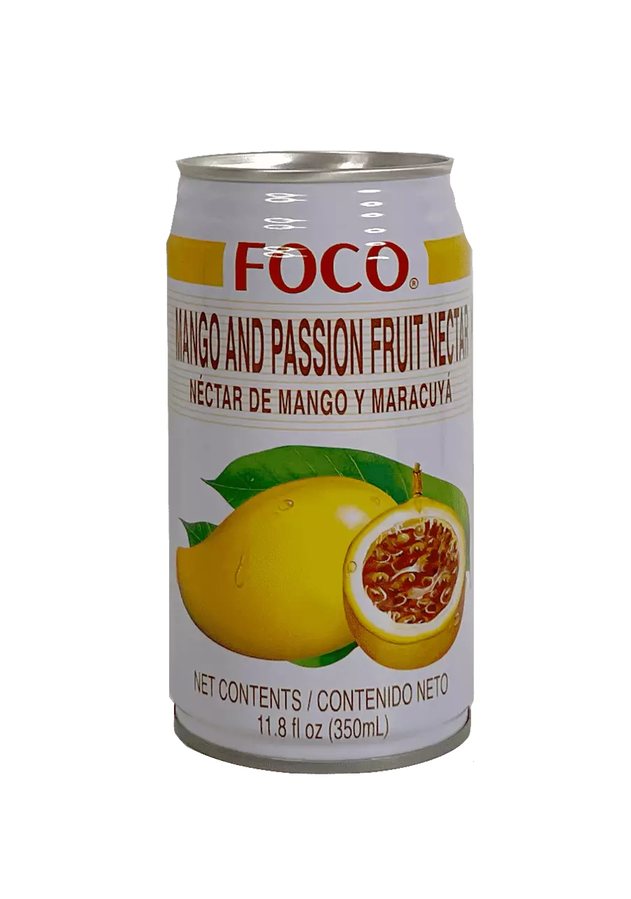 Dryck Mango/Passionsfrukt 350ml Foco Thailand