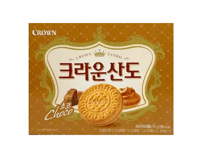 Kaka med chokladsmak 161g Crown Sando Korea