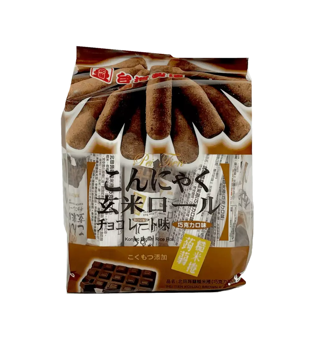 Snacks Brunt Risrullar Med Chokladsmak 160g Pei Tien Taiwan
