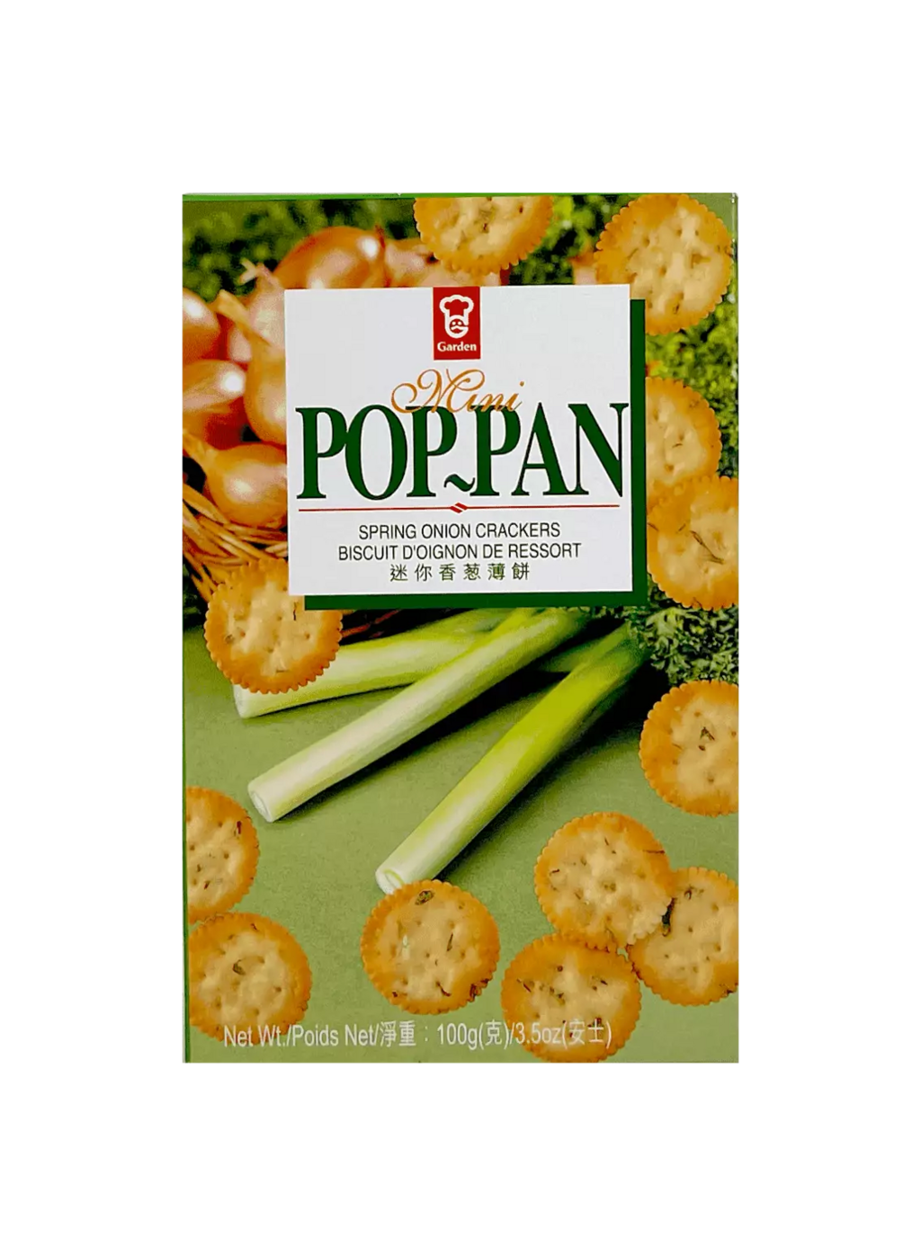 Mini Pop Pan Crackers 100g Garden Taiwan
