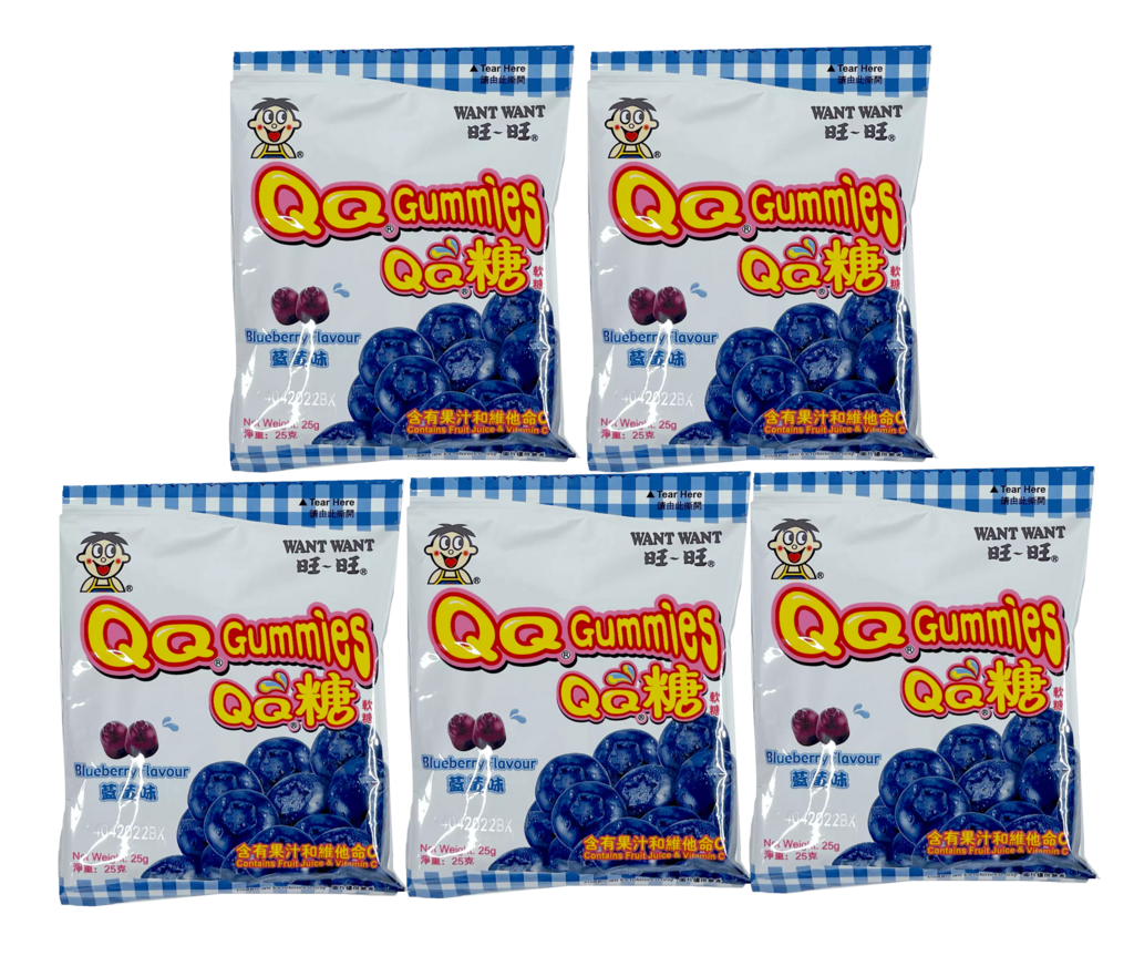 QQ Gummies Blueberry Flavour 5x25g / bag Want Want China