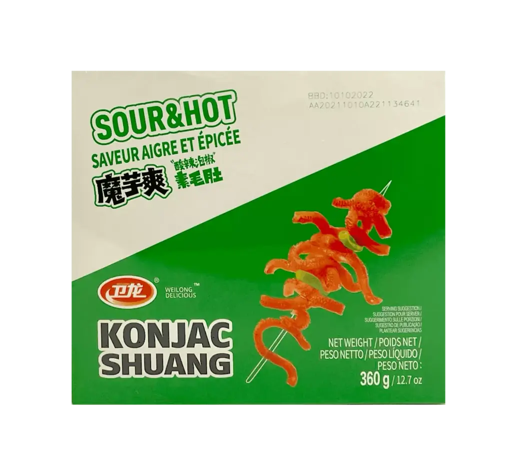 Konjac Snacks Surligt/Stark 360g MYS Wei Long Kina