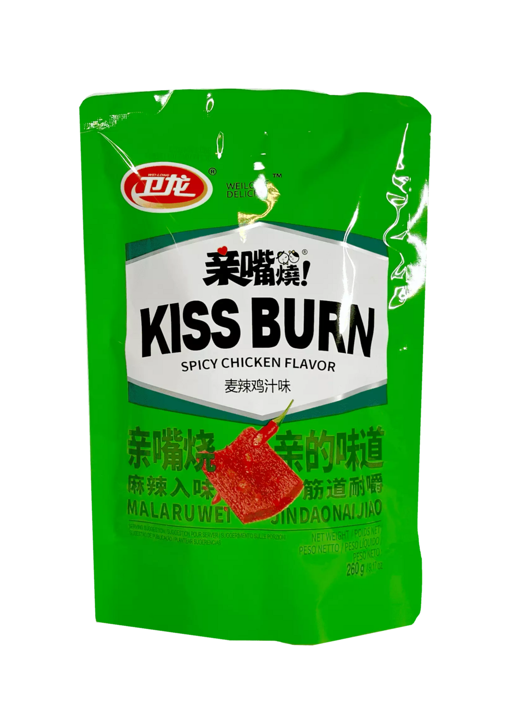Kiss Burn Stark Kyckling Smak 260g CZSHSNRW Wei Long Kina