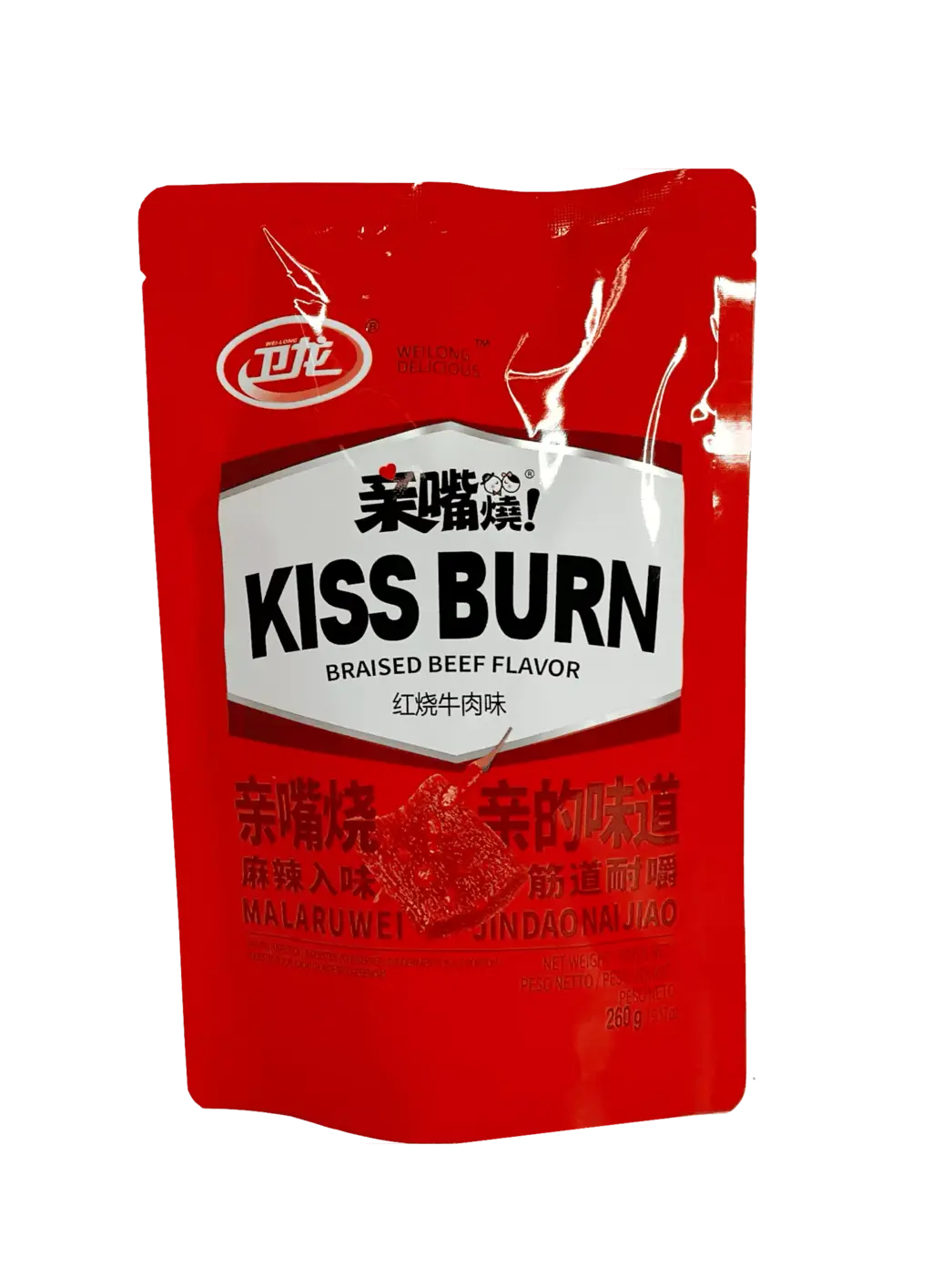 Kiss Burn Braised Beef Flavour 260g CZSHSNRW Wei Long China