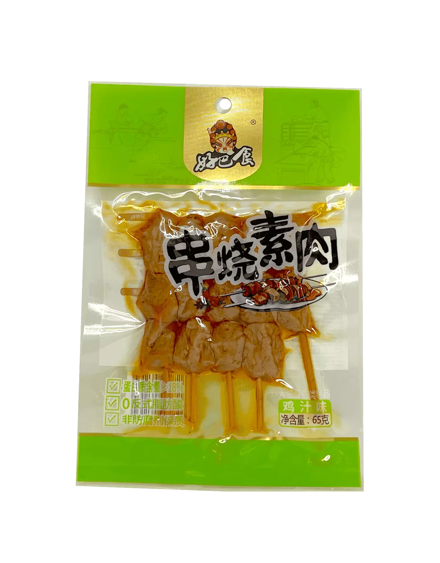 串烧素肉 雞汁风味 65g 好巴食 中国