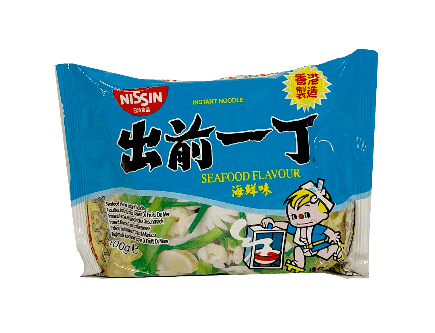 Snabbnudlar Seafood Smak 100g Nissin Hong Kong
