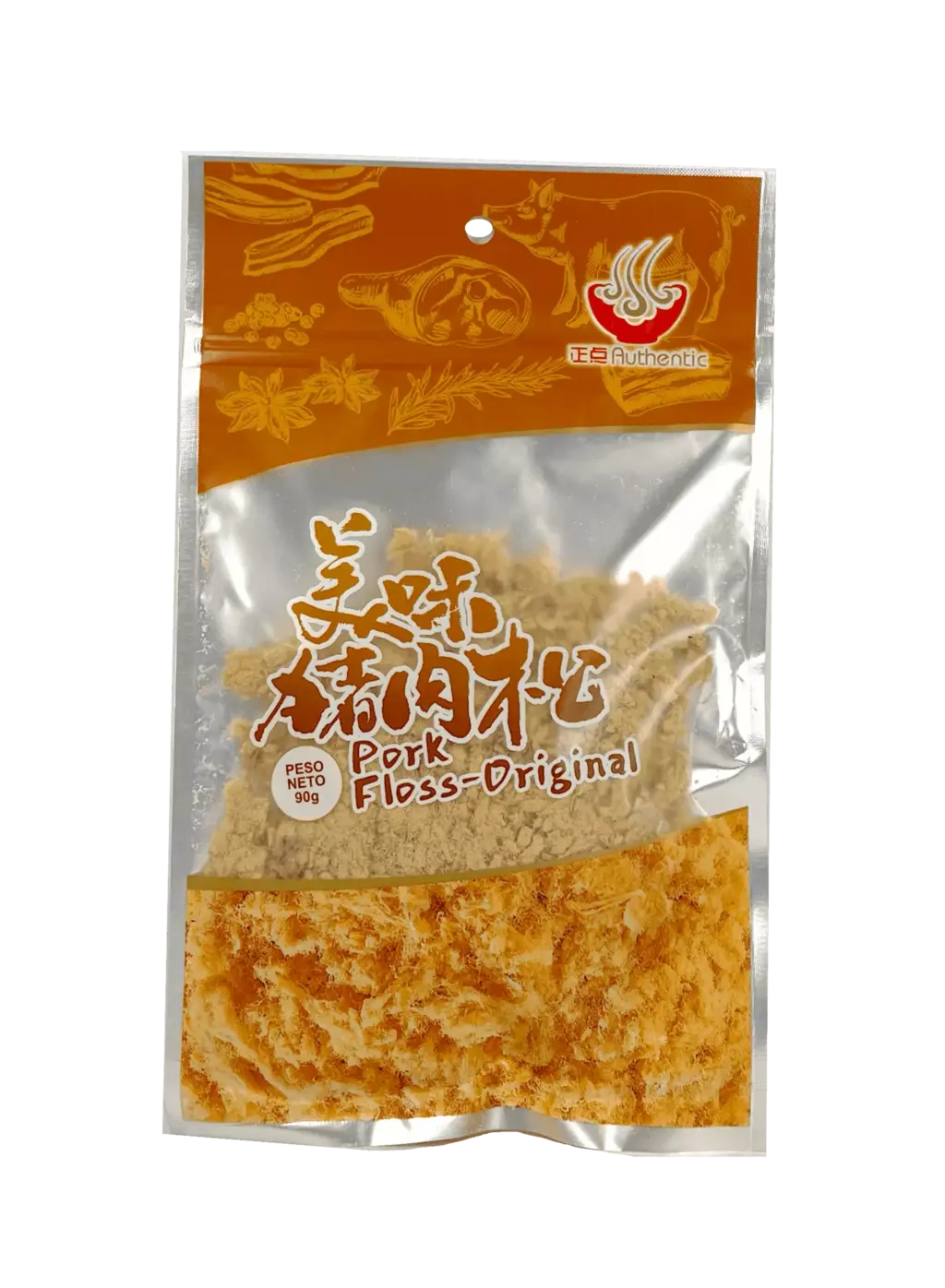 Snacks Flossy Pork 90g Meng Fu Spain