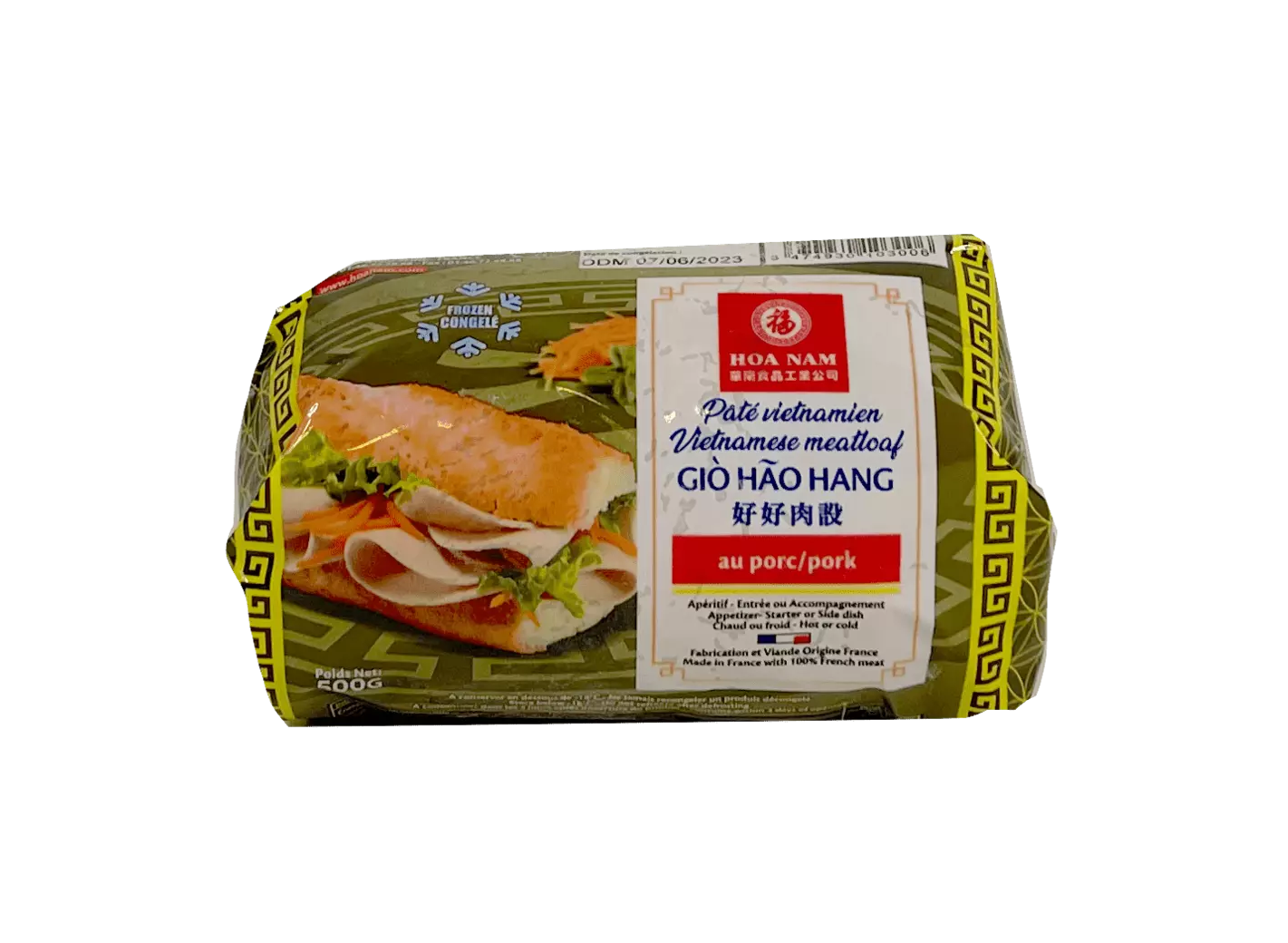 Salami Utan Skinn Fryst 500g Hoa-Nam Frankrike