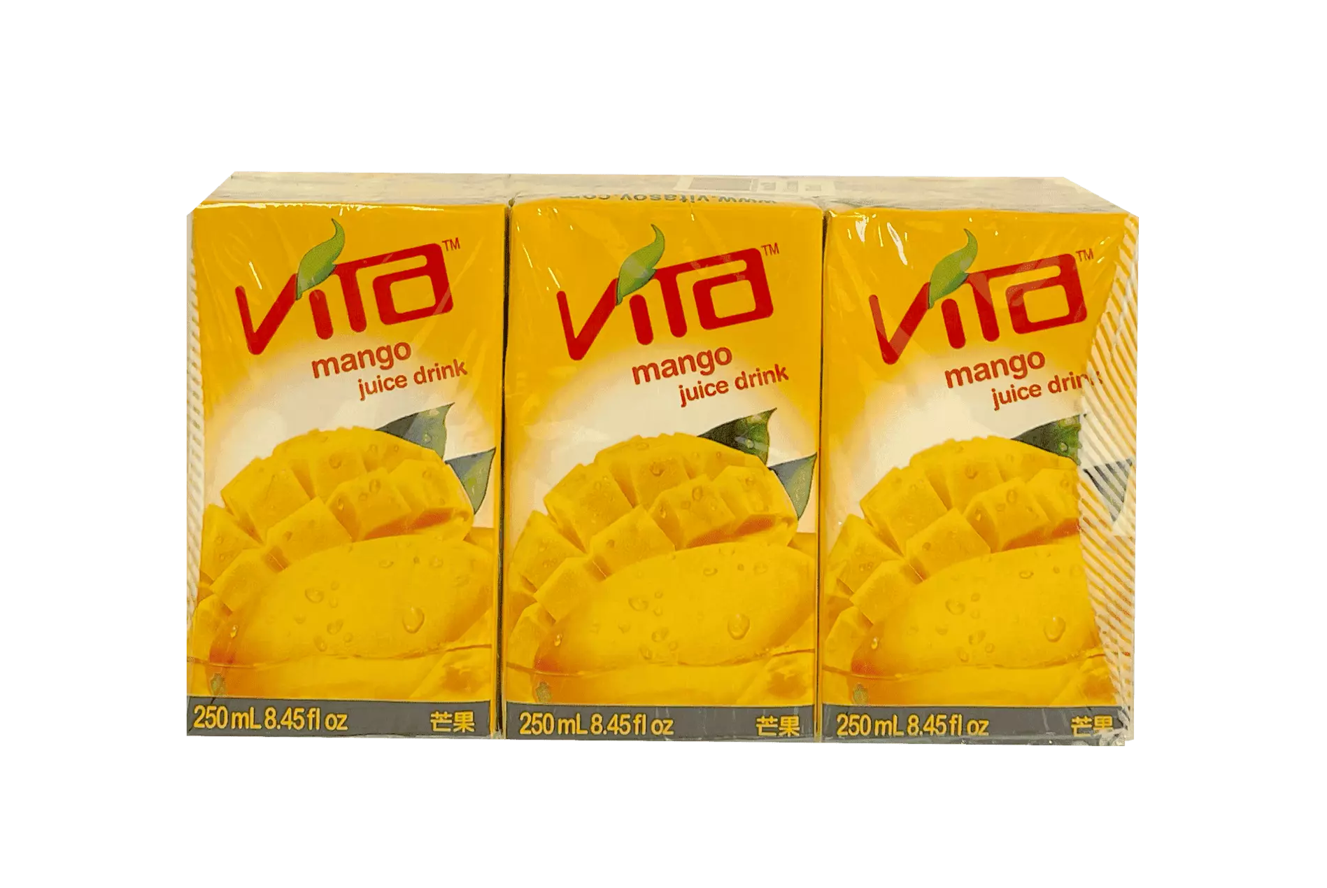 Bäst Före: 2023.04.26 Drink Mango Juice 6x250ml/Förp Vita Kina