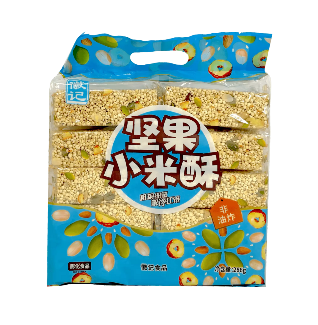 Millet Snack Bar With Nuts 286g HBS China