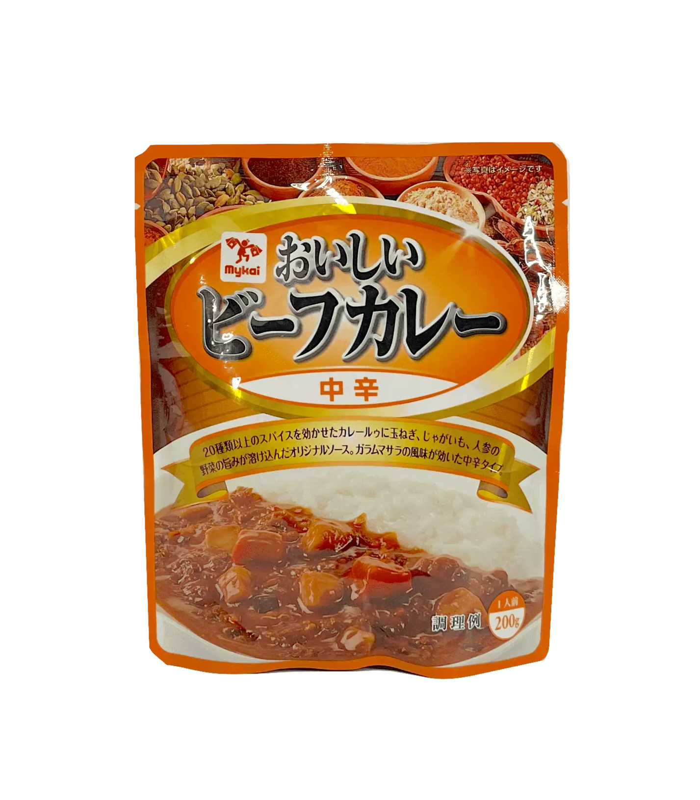 即食咖喱酱 温和口味 200g Mykai 日本