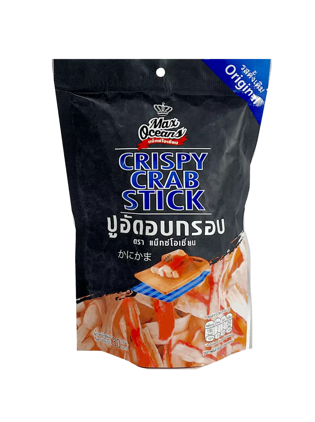 Crispy Crab Skin Original Flavour 30g Max Oceans Thailand