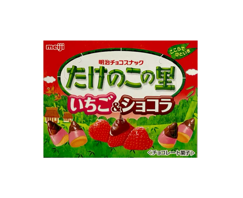 Takenoko No Sato Cookies With Strawberry Ichigo/Chocolate Flavour 61g Meiji Japan