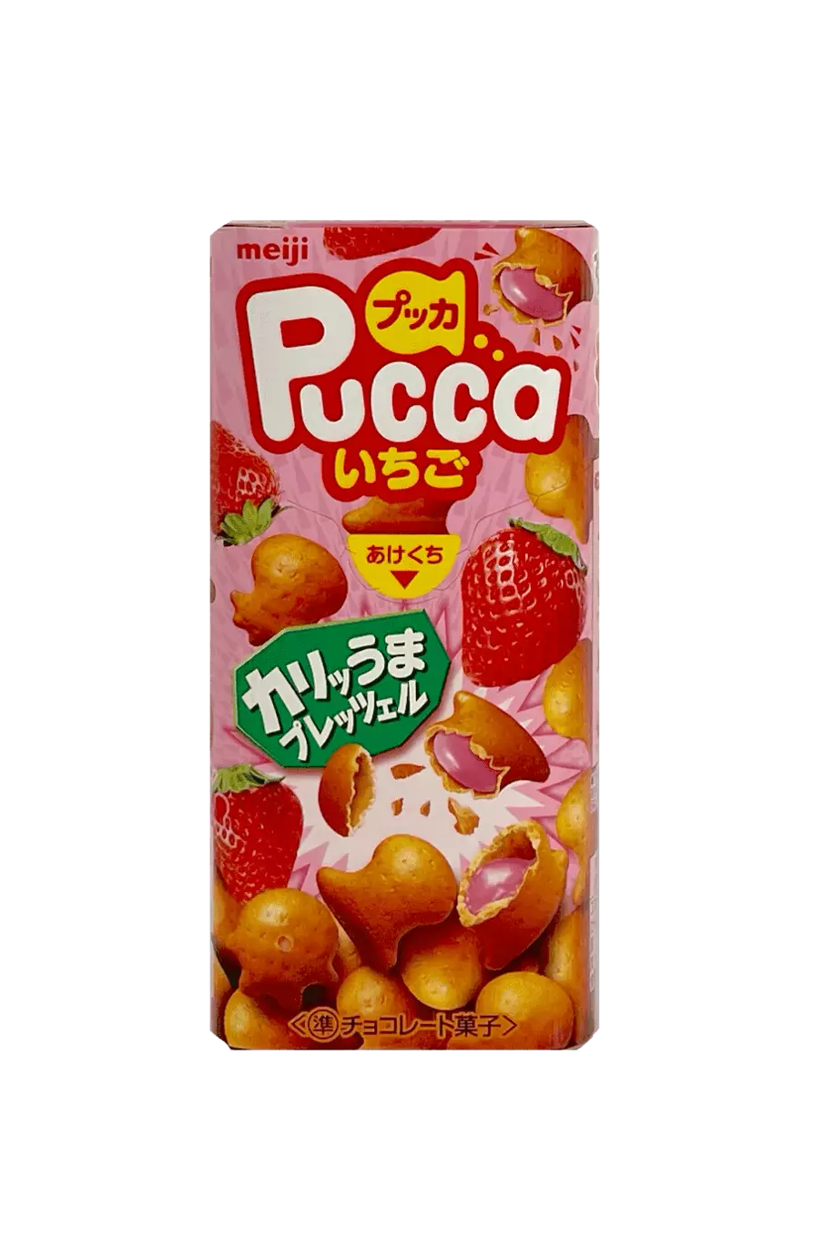 Pucca Ichigo 草莓味 39g Meiji 日本