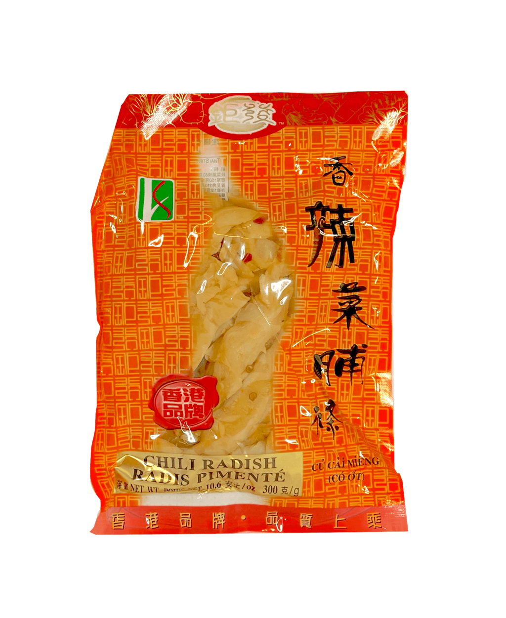 Radish Strips With Chili Flavour 300g Kui Fat Hong Kong
