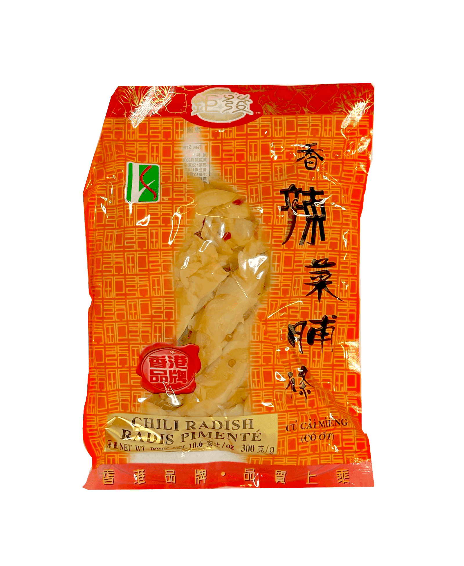 Radish Strips With Chili Flavour 300g Kui Fat Hong Kong