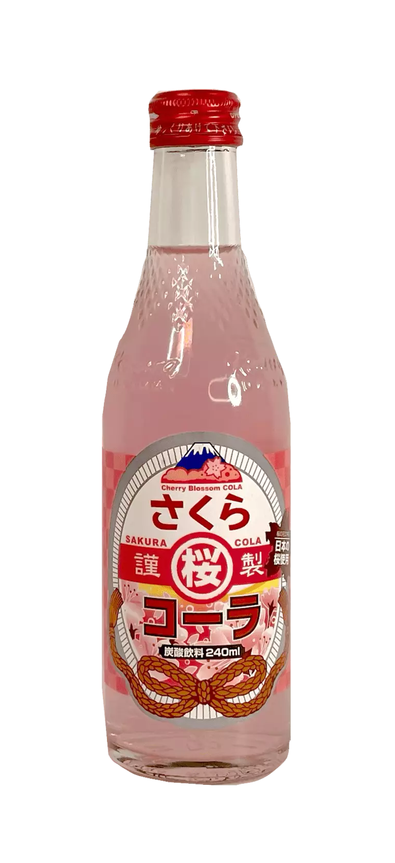 碳酸饮料 樱花可乐味 240ml 富士山 日本