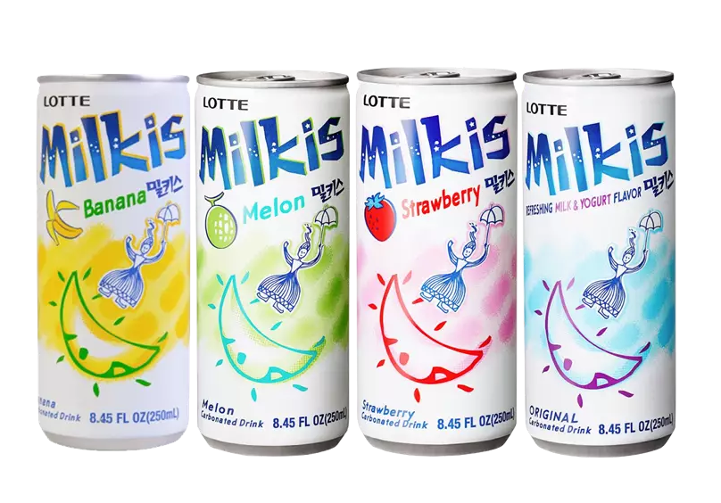 Dryck Soda MIX Smak 250mlx4st/Förp Milkis Lotte Korea