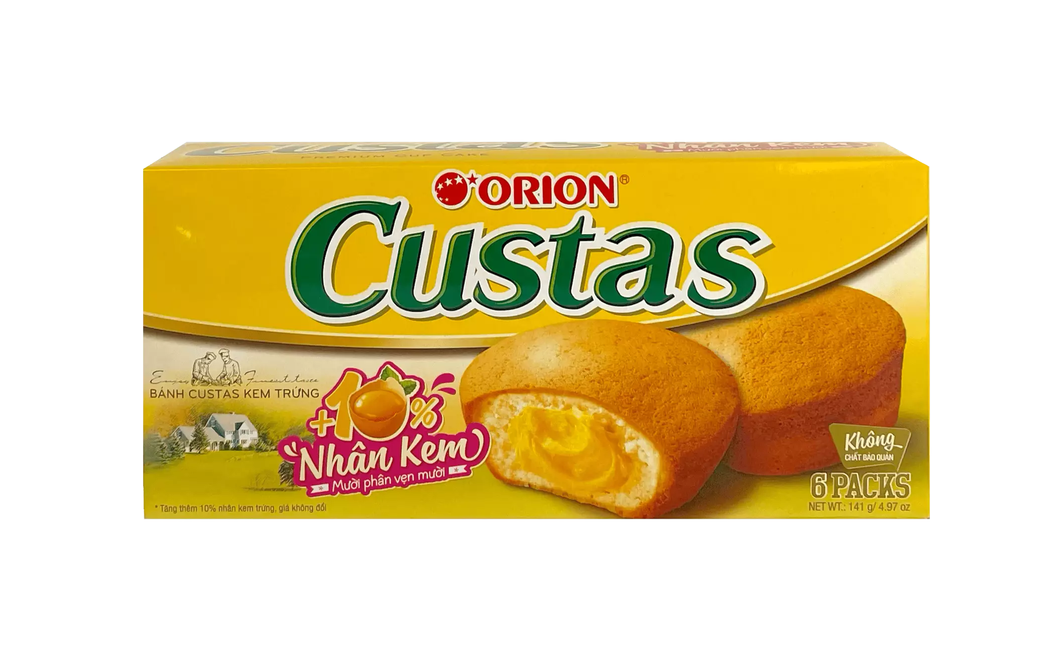 Custard Cup Cake Premium 141g Orion Vienam
