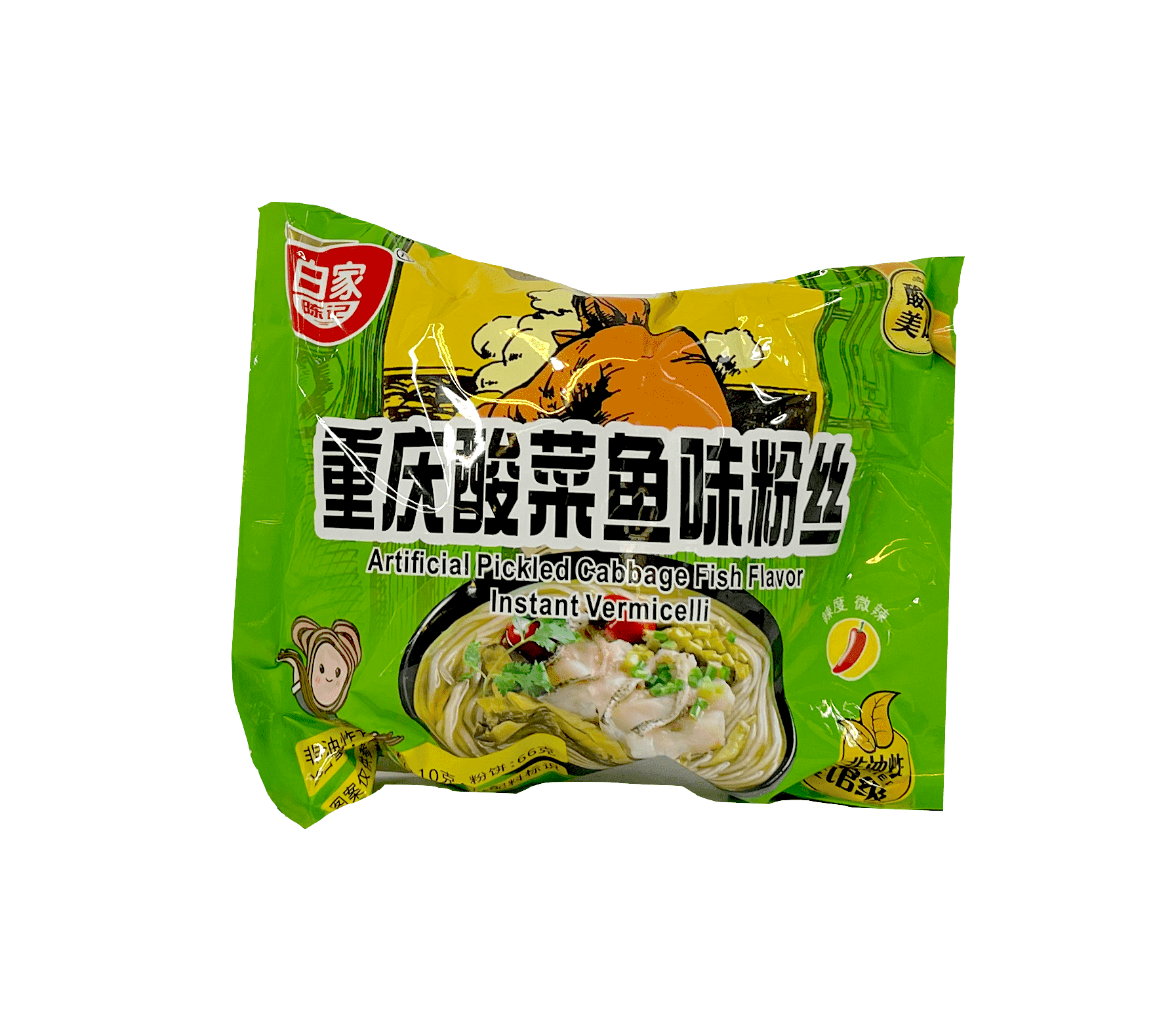 重庆酸菜鱼味粉丝 110g 白家 中国