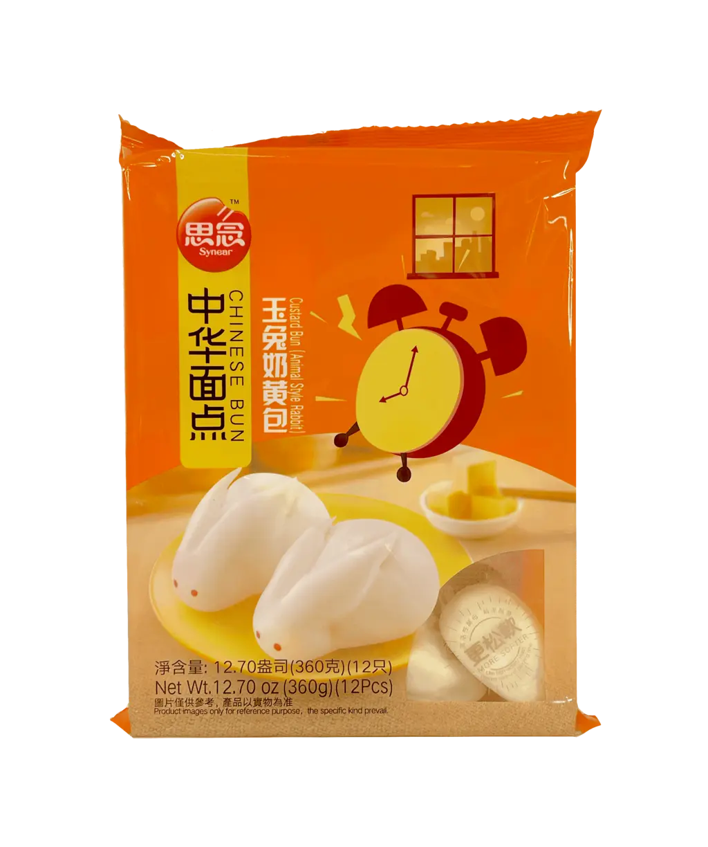 Steamed Bread With Custard Filling In Rabbit Shape Frozen 360g Synear China