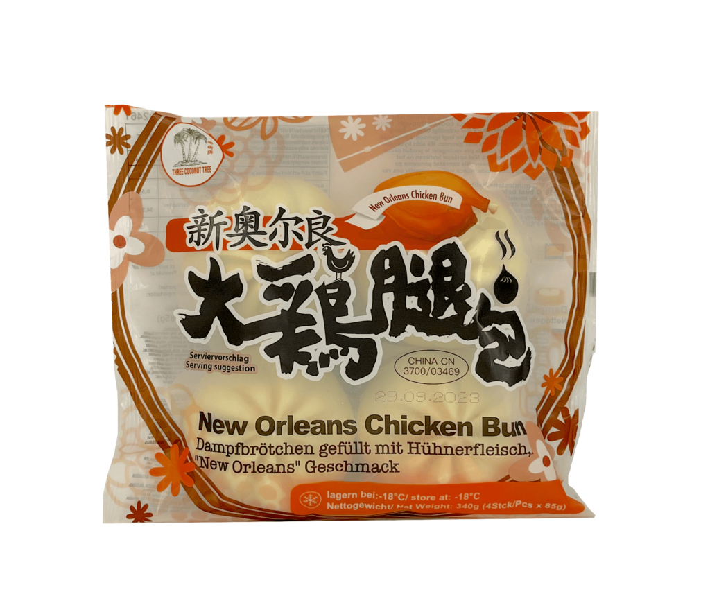 Steamed Bread With Chicken Filling New Orleans Frozen 85gx4pcs / Bag TCT China