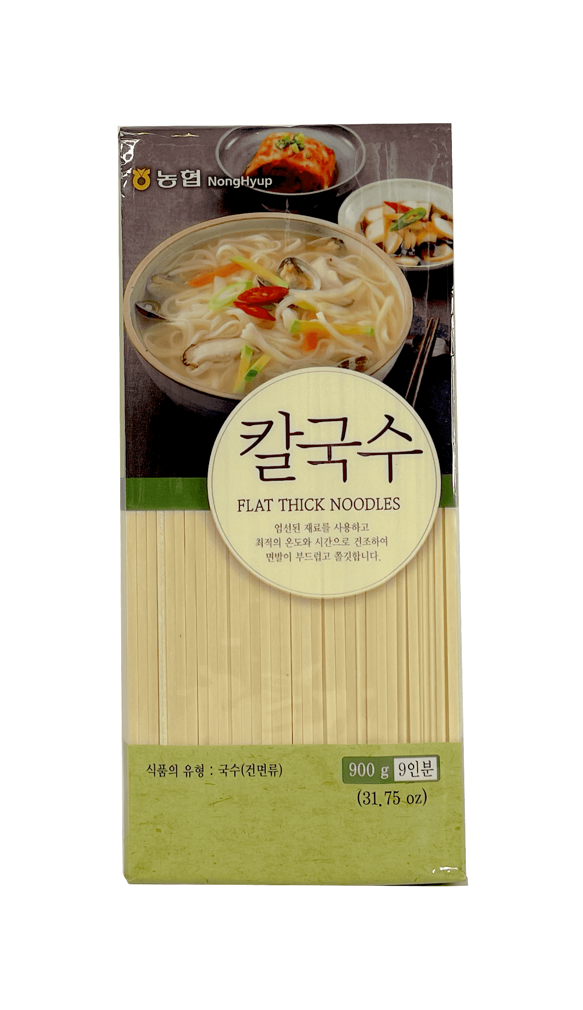 Nudlar Flat Tjock 900g NH Korea