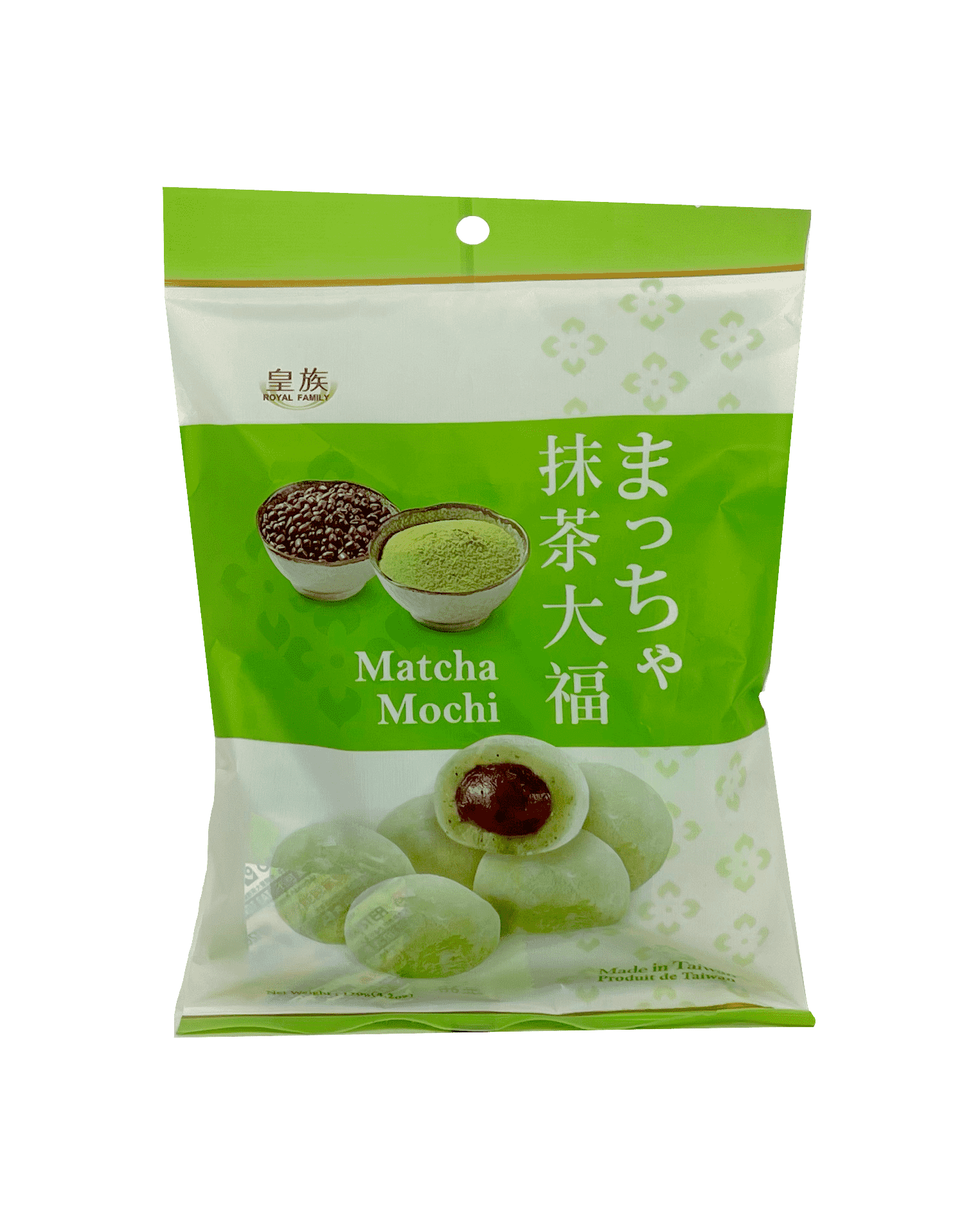 Mochi Med Matcha Smak 120g Royal Family Taiwan