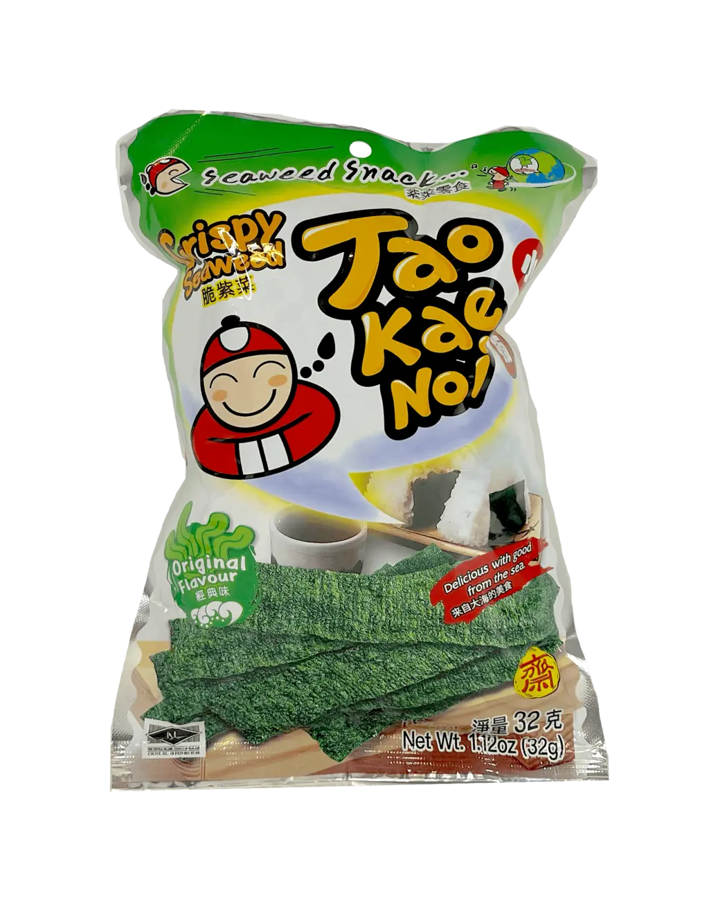 Snacks Seaweed Original Taste 32g Taokaenoi Thailand