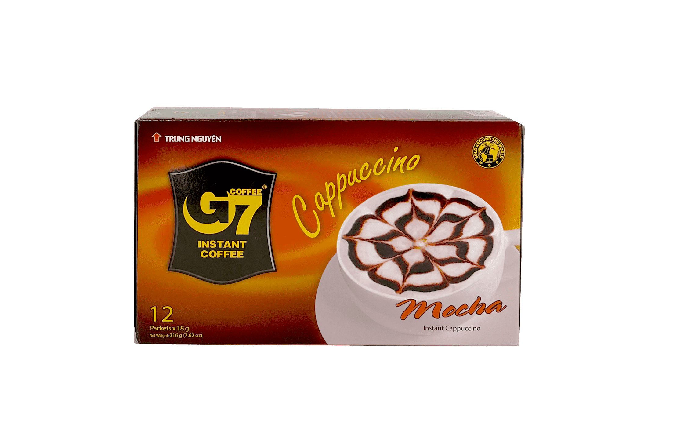 Snabb Kaffe G7 Cappuccino Mocha 12x18g/Ask Trung Nguyen Vietnam