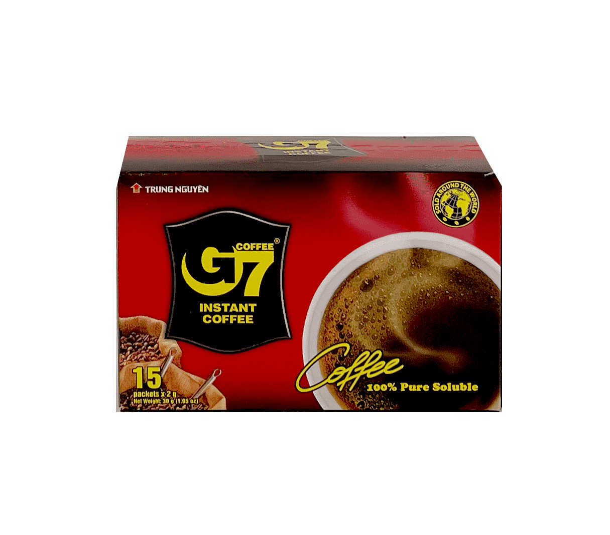 Snabb Kaffe G7 Pure Black 2gx15st/Ask Trung Nguyen Vietnam