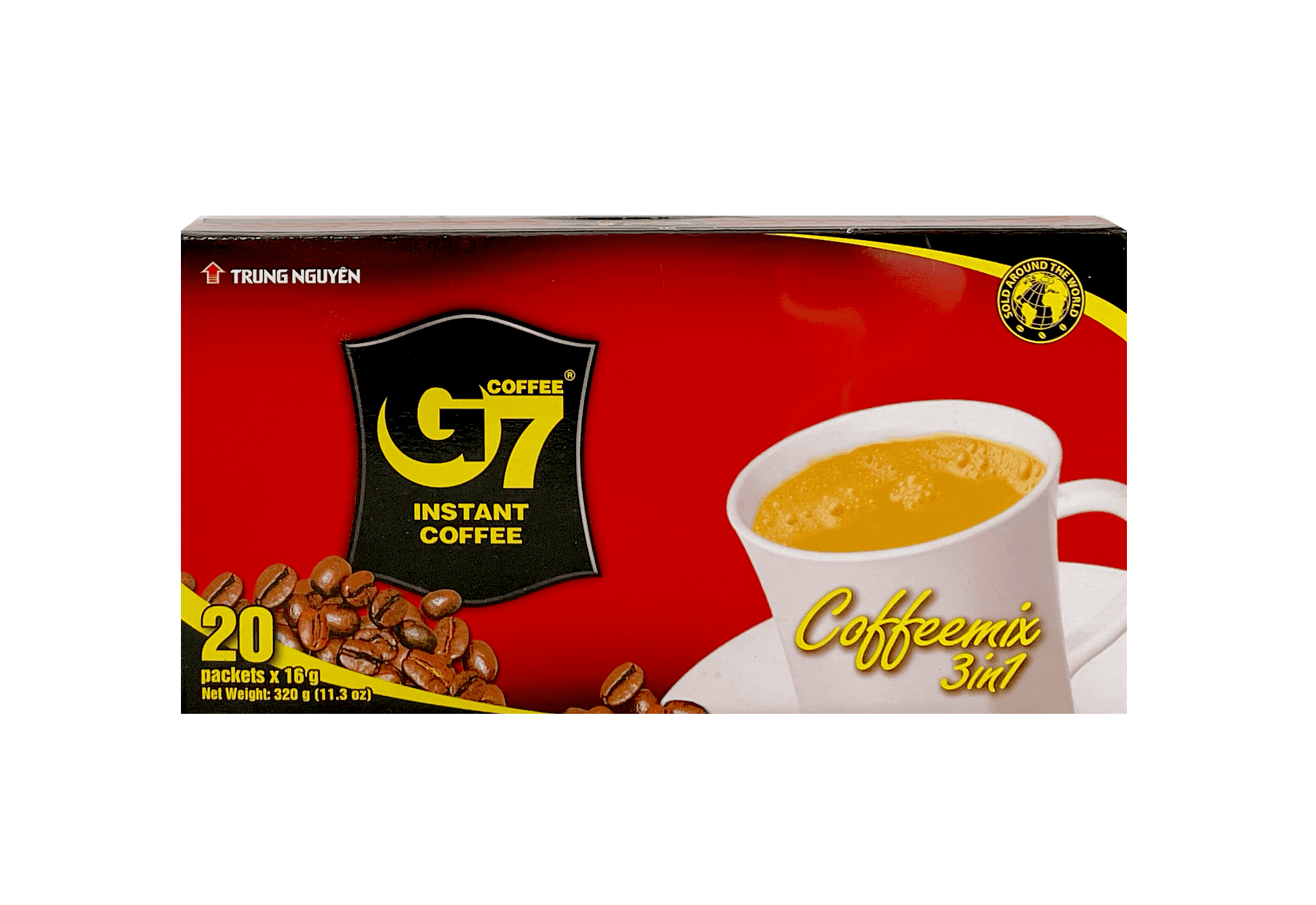 速溶咖啡 G7 3合1 咖啡 320g/盒 Trung Nguyen 越南