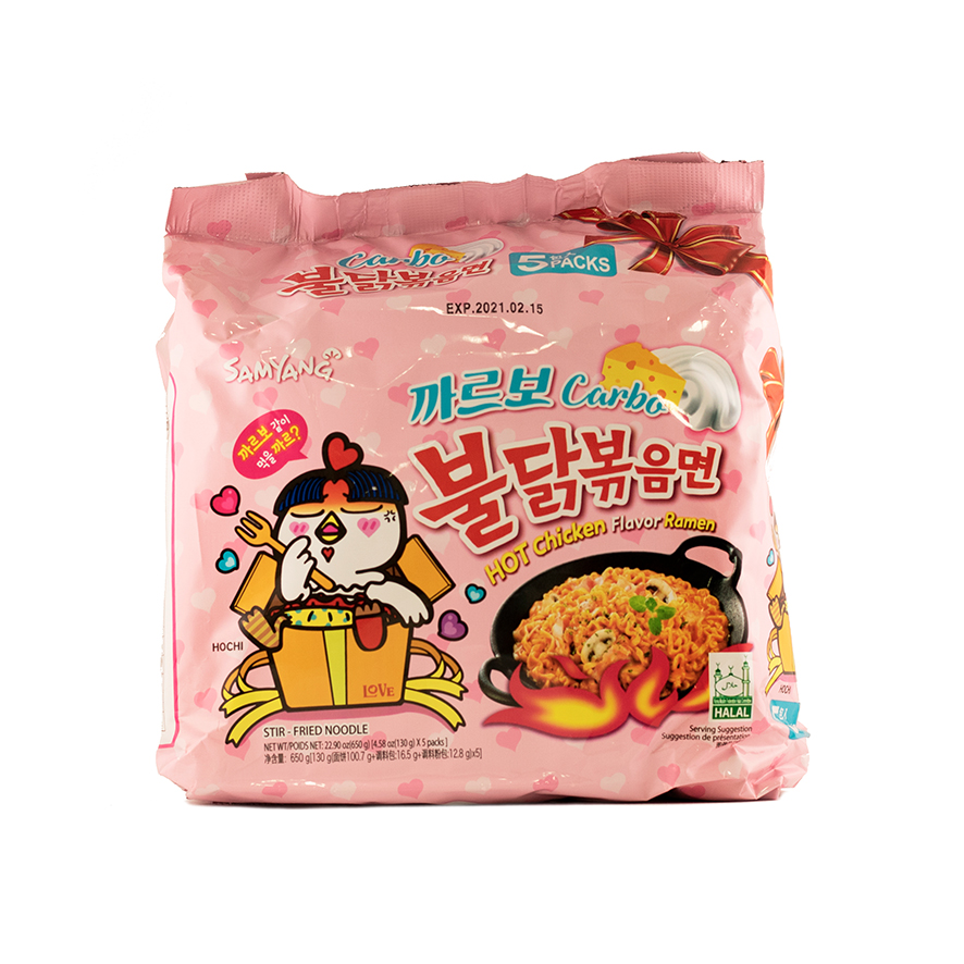 Instant noodles 650g/130gx5 bag Carbonara Samyang Korean