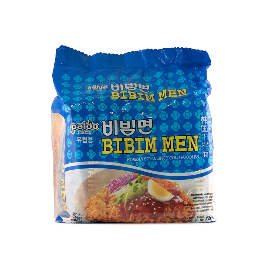 Instant Noodles Strong 650g (130gx5p / pkt) Bibim Men Paldo Korean