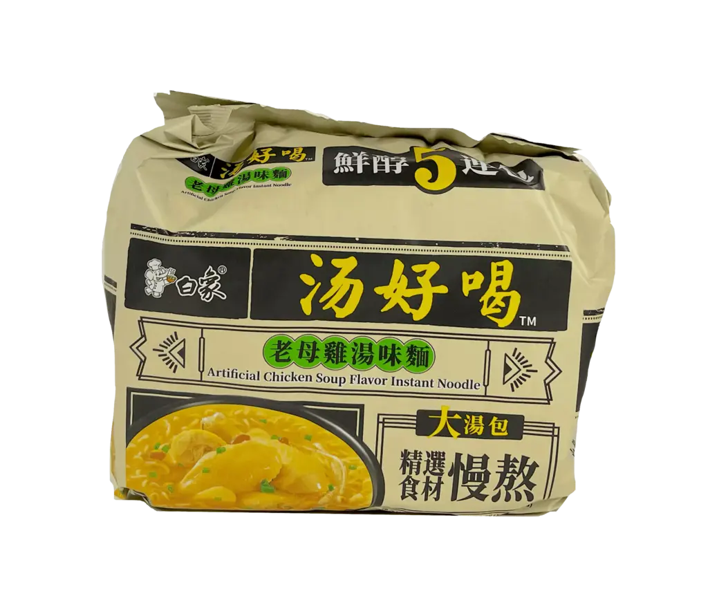 汤好喝 老母鸡汤味面 111gx5pcs/包 白象 中国