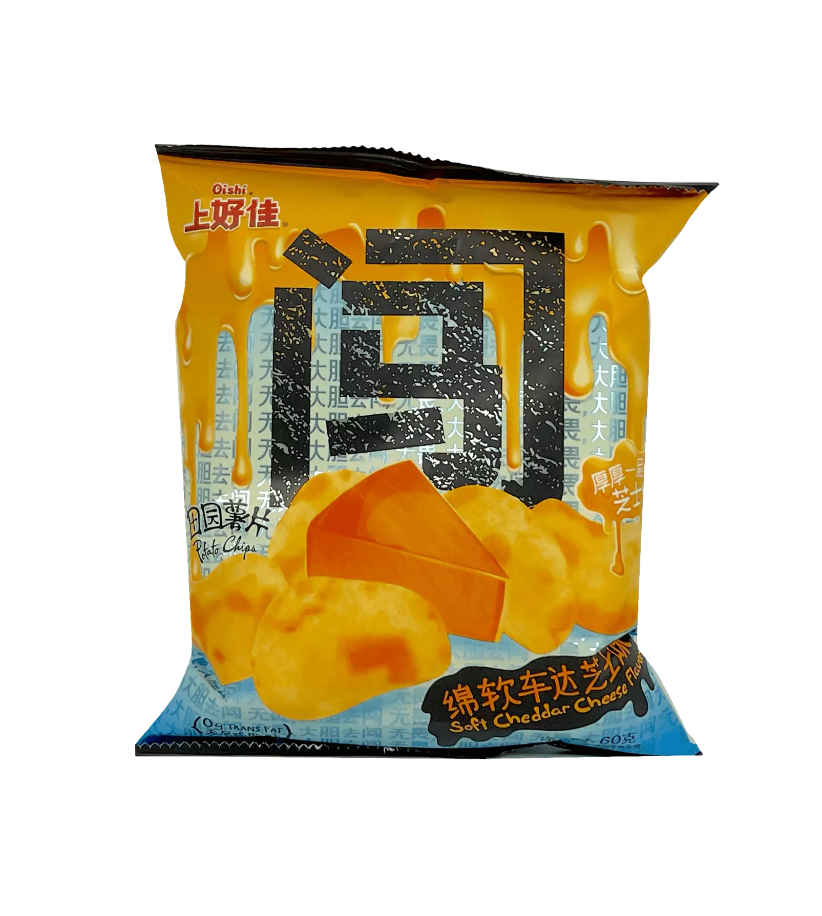 Snacks Potatischips Med Ost Smak 60g Oishi Kina